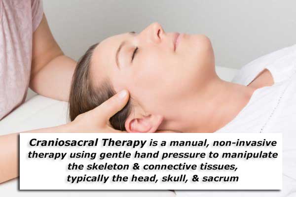 An image of a person receiving Craniosacral Therapy to discuss the benefits of craniosacral therapy.