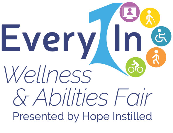 Logo for Every1In Wellness & Abilities fair to talk about what can be done to help people who suffer with mental health issues with many natural treatments and other resources being offered.