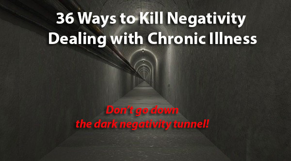 An image of a dark tunnel with no light at the end to talk about how to stop being negative.
