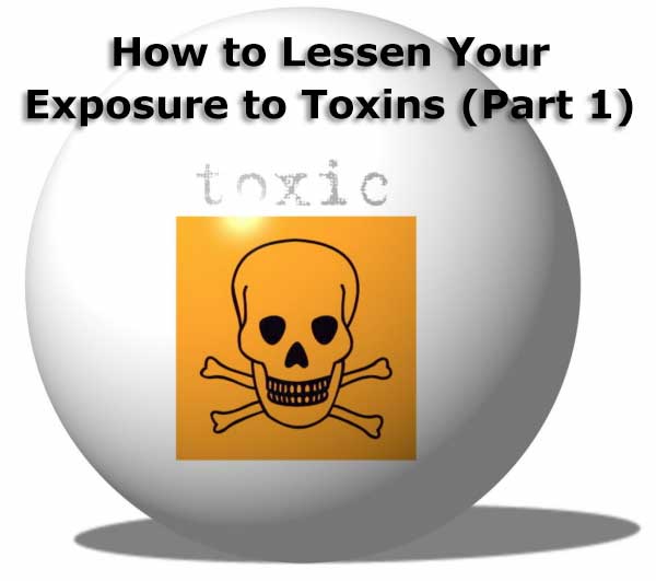An image of a white ball with the word "toxic" and a skull and cross bones to discuss the dangers of body toxins.