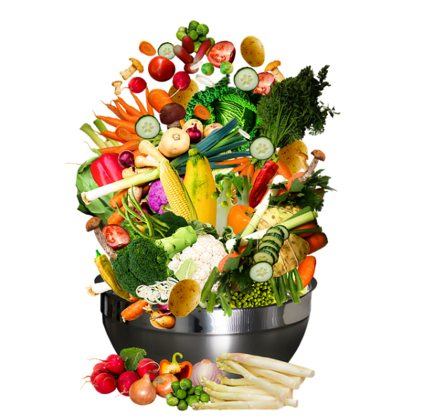 An image of a bowl over flowing with vegetables to talk about how the health decisions you make everyday can improve or worsen chronic illness.