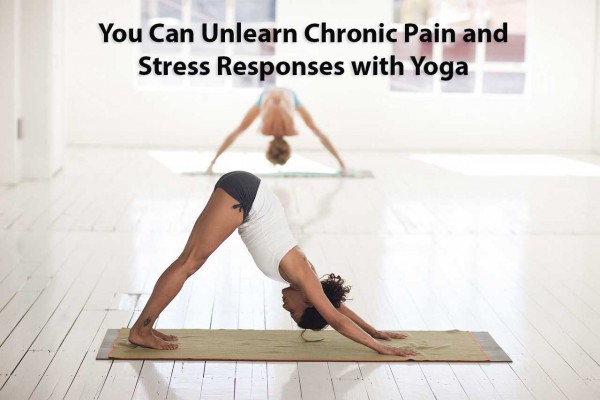 An image of two women doing yoga positions for yoga healing.