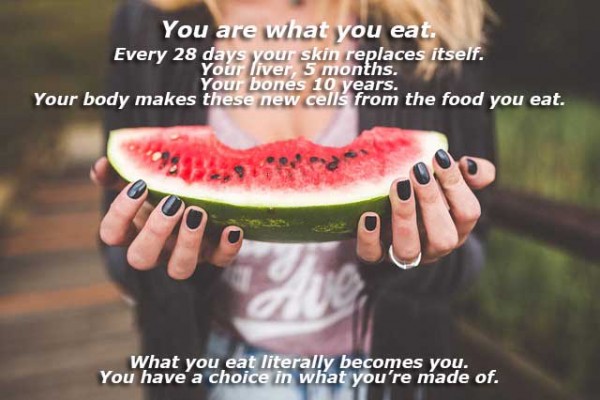 You are what you eat.